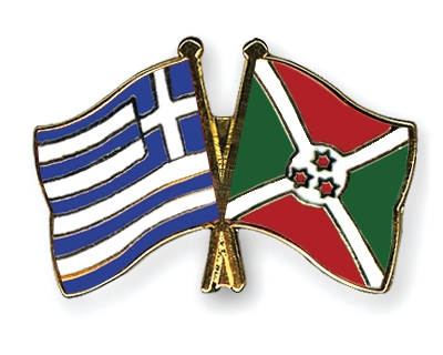 Fahnen Pins Griechenland Burundi