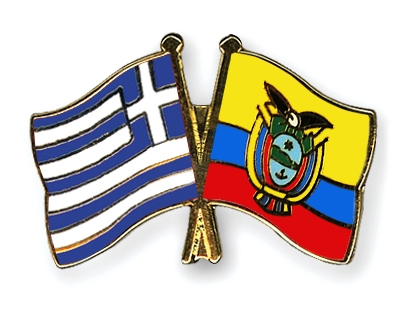 Fahnen Pins Griechenland Ecuador