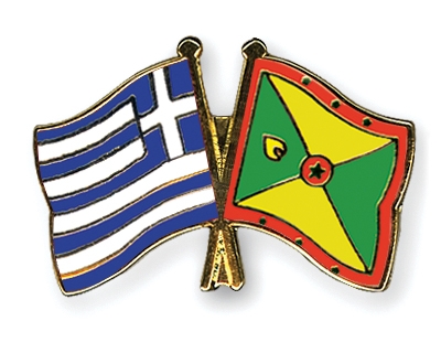 Fahnen Pins Griechenland Grenada