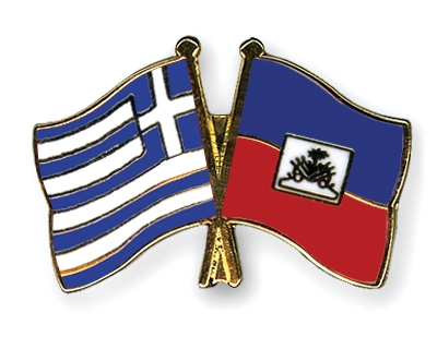Fahnen Pins Griechenland Haiti