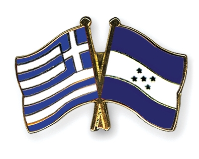 Fahnen Pins Griechenland Honduras