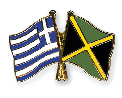 Fahnen Pins Griechenland Jamaika