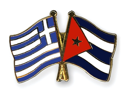 Fahnen Pins Griechenland Kuba