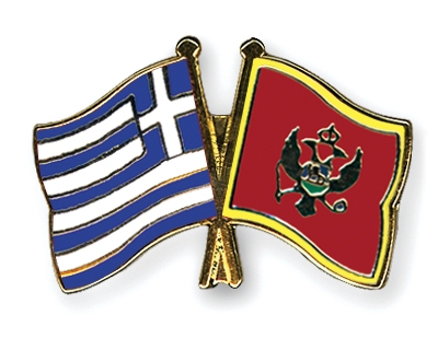 Fahnen Pins Griechenland Montenegro