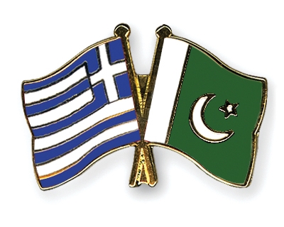 Fahnen Pins Griechenland Pakistan