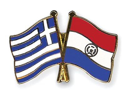 Fahnen Pins Griechenland Paraguay
