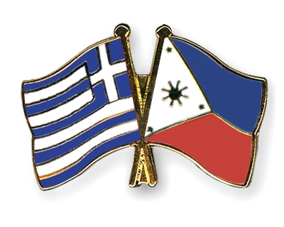 Fahnen Pins Griechenland Philippinen