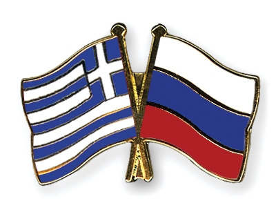 Fahnen Pins Griechenland Russland