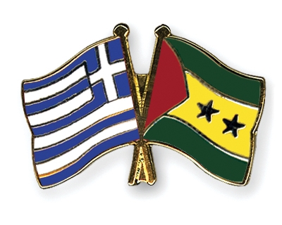 Fahnen Pins Griechenland Sao-Tome-und-Principe