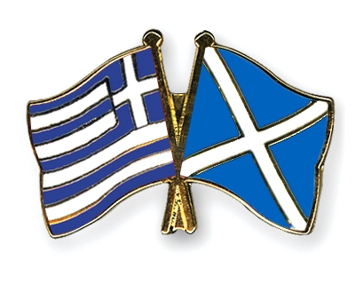 Fahnen Pins Griechenland Schottland
