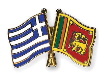 Fahnen Pins Griechenland Sri-Lanka