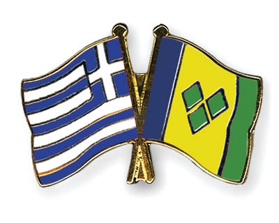 Fahnen Pins Griechenland St-Vincent-und-die-Grenadinen
