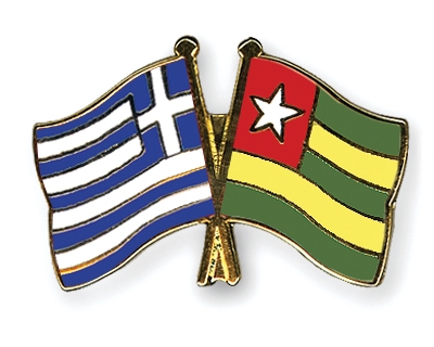Fahnen Pins Griechenland Togo