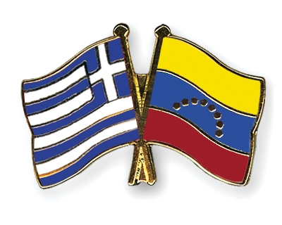 Fahnen Pins Griechenland Venezuela