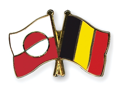 Fahnen Pins Grnland Belgien