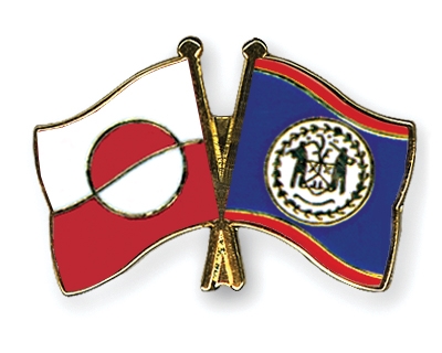 Fahnen Pins Grnland Belize