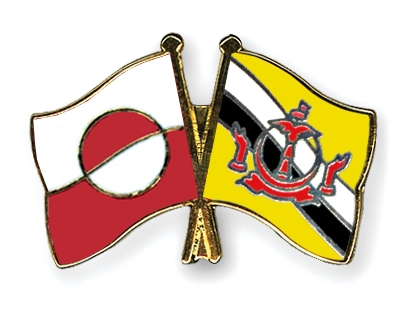 Fahnen Pins Grnland Brunei-Darussalam