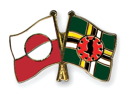 Fahnen Pins Grnland Dominica