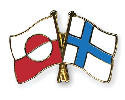 Fahnen Pins Grnland Finnland