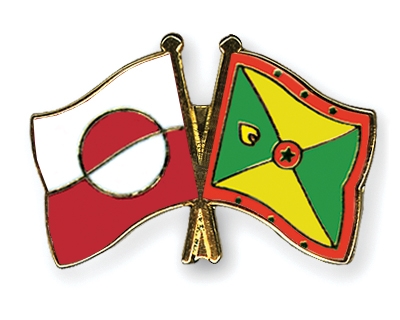 Fahnen Pins Grnland Grenada