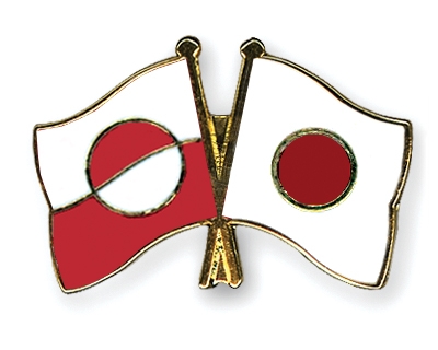 Fahnen Pins Grnland Japan