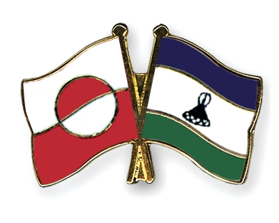 Fahnen Pins Grnland Lesotho