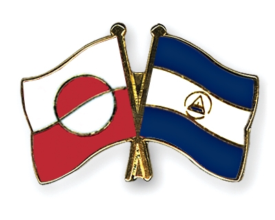 Fahnen Pins Grnland Nicaragua