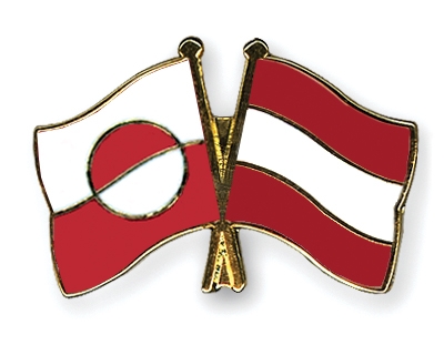 Fahnen Pins Grnland sterreich