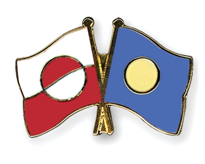 Fahnen Pins Grnland Palau