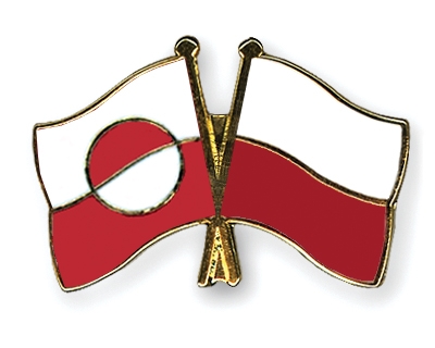 Fahnen Pins Grnland Polen