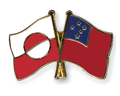 Fahnen Pins Grnland Samoa