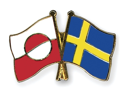 Fahnen Pins Grnland Schweden