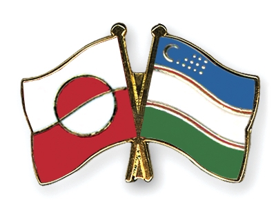 Fahnen Pins Grnland Usbekistan