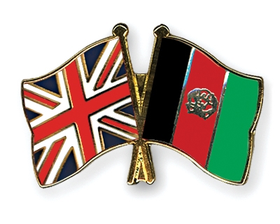 Fahnen Pins Grossbritannien Afghanistan