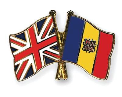 Fahnen Pins Grossbritannien Andorra