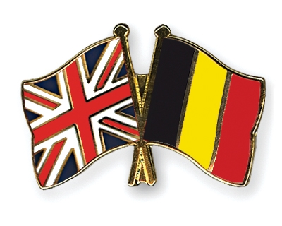 Fahnen Pins Grossbritannien Belgien