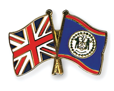 Fahnen Pins Grossbritannien Belize