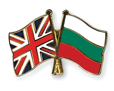 Fahnen Pins Grossbritannien Bulgarien