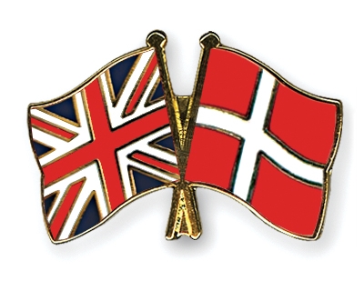 Fahnen Pins Grossbritannien Dnemark