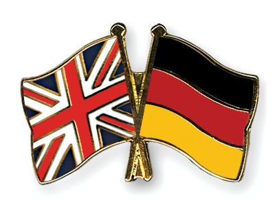 Fahnen Pins Grossbritannien Deutschland