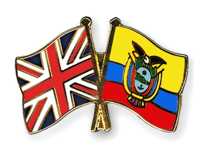 Fahnen Pins Grossbritannien Ecuador