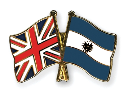 Fahnen Pins Grossbritannien El-Salvador