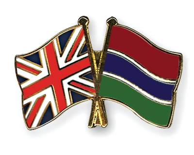 Fahnen Pins Grossbritannien Gambia