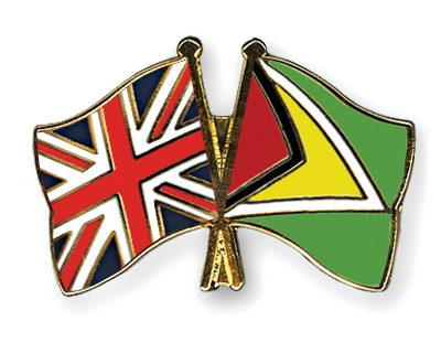 Fahnen Pins Grossbritannien Guyana