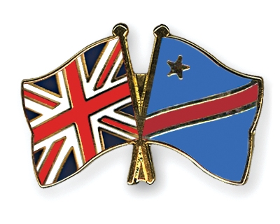 Fahnen Pins Grossbritannien Kongo-Demokratische-Republik