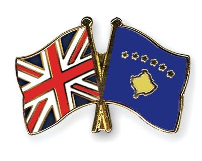 Fahnen Pins Grossbritannien Kosovo