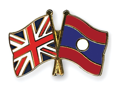 Fahnen Pins Grossbritannien Laos