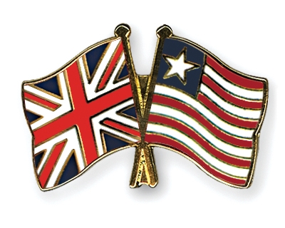 Fahnen Pins Grossbritannien Liberia