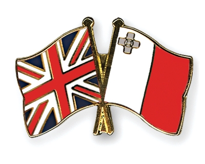 Fahnen Pins Grossbritannien Malta