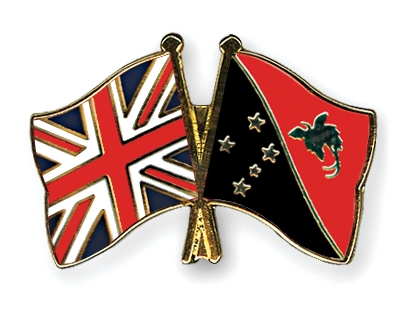 Fahnen Pins Grossbritannien Papua-Neuguinea